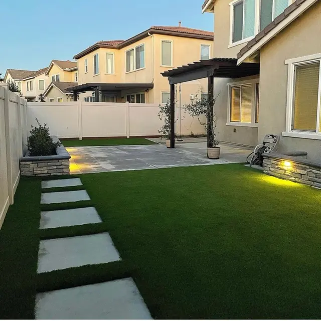 Side yard lighting in Perris, CA